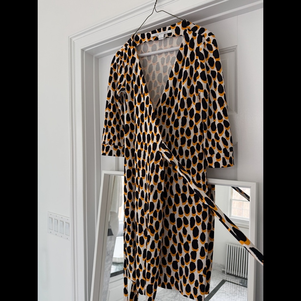 Diane von Furstenberg Wrap Dress in Spot Print